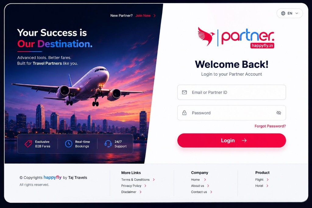 Partner login banner